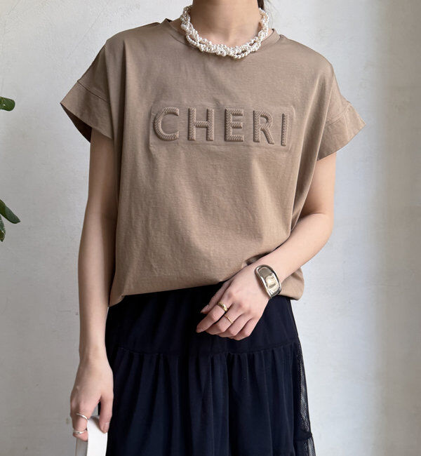  「【WEB限定】CHERIエンボスロゴTEE」|Tシャツ・カットソー|