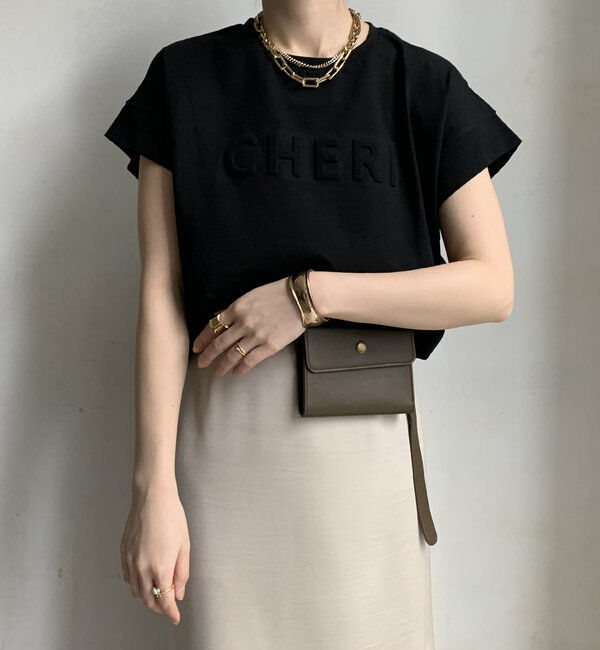  「【WEB限定】CHERIエンボスロゴTEE」|Tシャツ・カットソー|