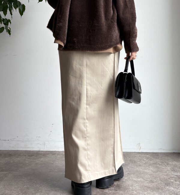  「【一部WEB限定カラー】リヨセルデニムボックスピンタックスカート」|スカート|
