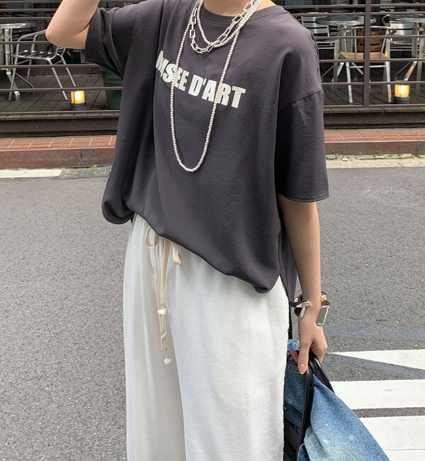  「ジョーゼットロゴTEE」|シャツ・ブラウス|