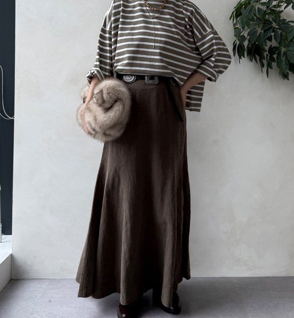  「【WEB限定】ボーダーワイドプルオーバー」|Tシャツ・カットソー|