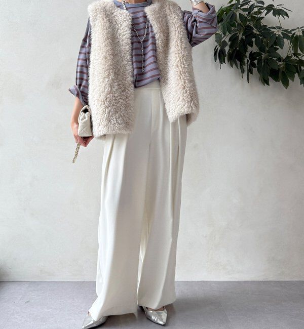  「【WEB限定】ボーダーワイドプルオーバー」|Tシャツ・カットソー|