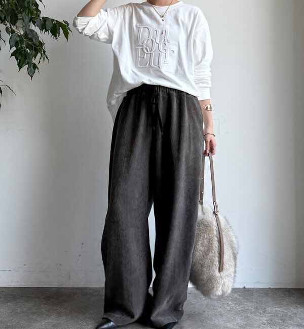  「【WEB限定】DouceurエンボスバックジップロンTEE」|Tシャツ・カットソー|