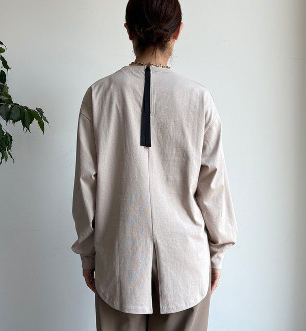  「【WEB限定】DouceurエンボスバックジップロンTEE」|Tシャツ・カットソー|