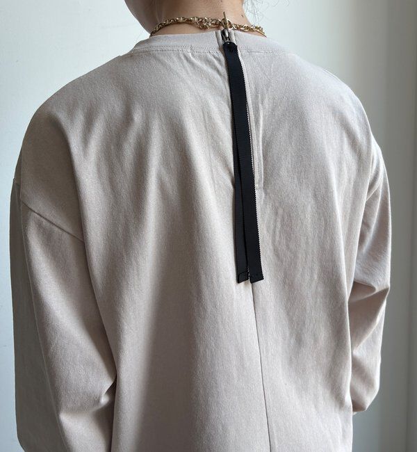  「【WEB限定】DouceurエンボスバックジップロンTEE」|Tシャツ・カットソー|