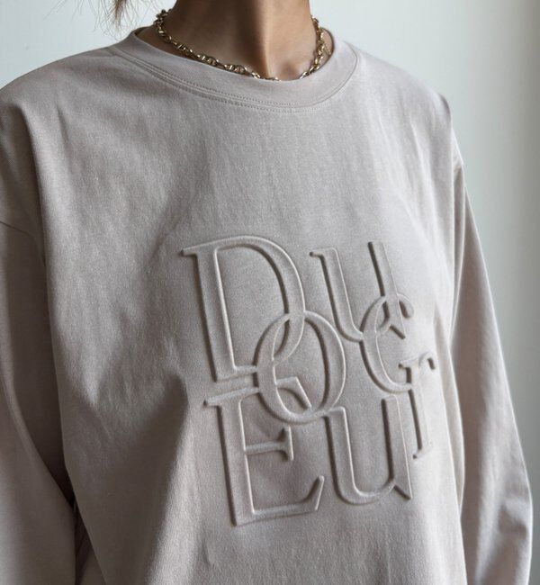  「【WEB限定】DouceurエンボスバックジップロンTEE」|Tシャツ・カットソー|