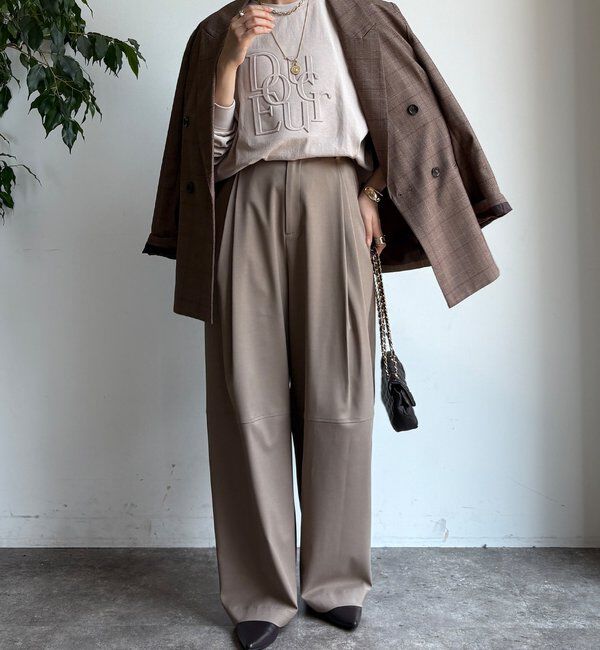  「【WEB限定】DouceurエンボスバックジップロンTEE」|Tシャツ・カットソー|