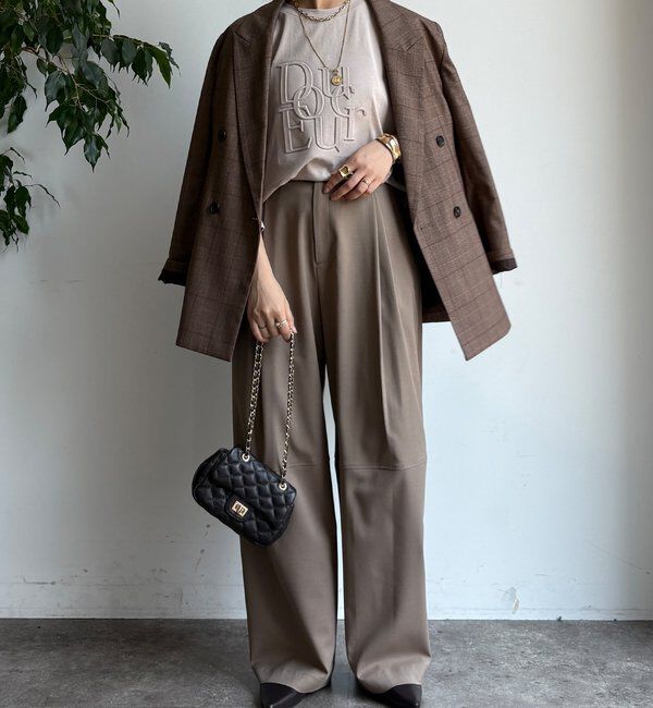  「【WEB限定】DouceurエンボスバックジップロンTEE」|Tシャツ・カットソー|