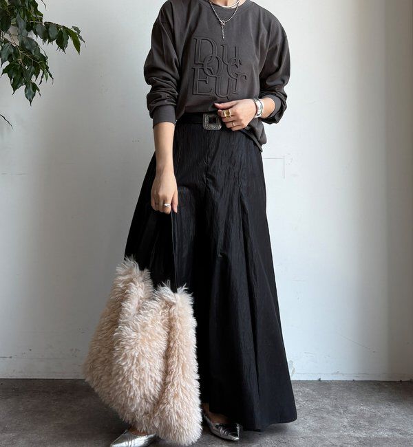  「【WEB限定】DouceurエンボスバックジップロンTEE」|Tシャツ・カットソー|