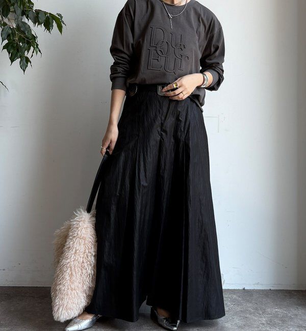  「【WEB限定】DouceurエンボスバックジップロンTEE」|Tシャツ・カットソー|