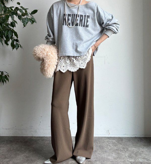  「【WEB限定】ロゴショートプルオーバー」|Tシャツ・カットソー|