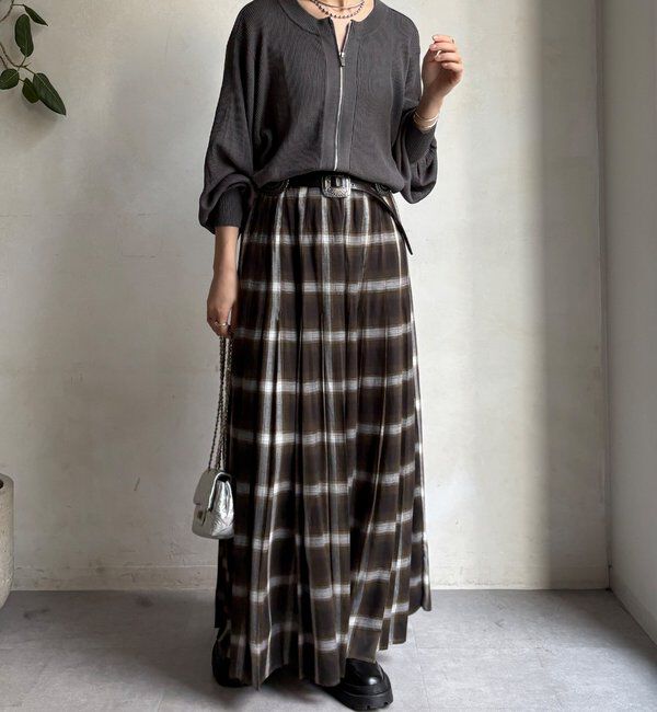  「【WEB限定】前後２WAYジップニット」|ニット・セーター|