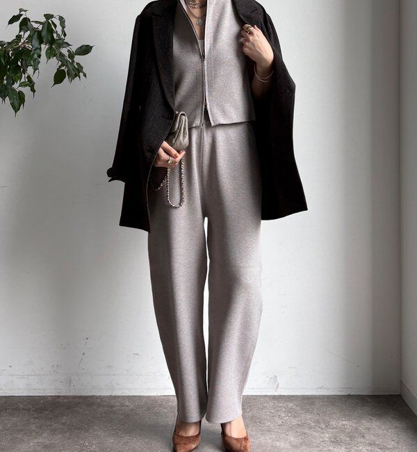  「【WEB限定】ニットパンツセットアップ」|スーツ|
