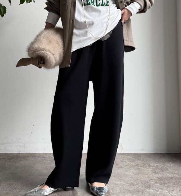  「【WEB限定】ニットパンツセットアップ」|スーツ|