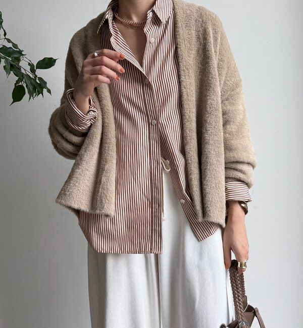  「フェザーヤーンカーディガン」|カーディガン|