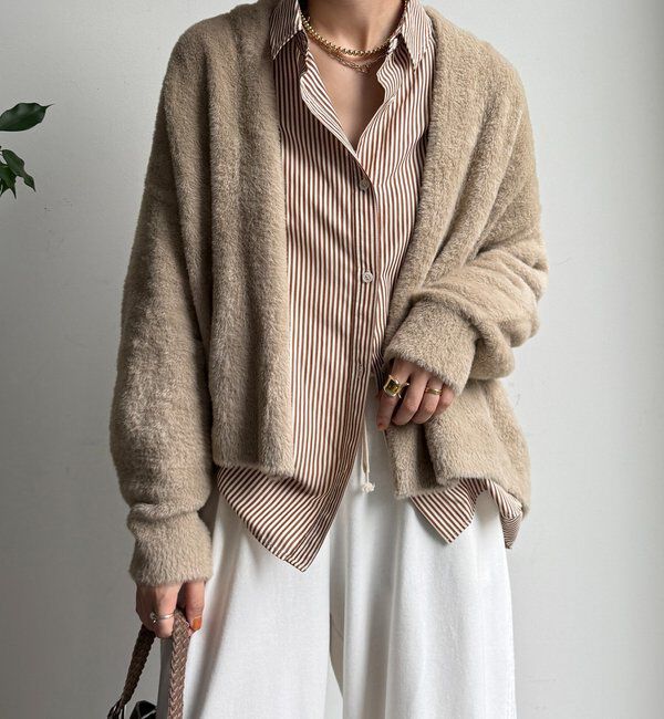  「フェザーヤーンカーディガン」|カーディガン|