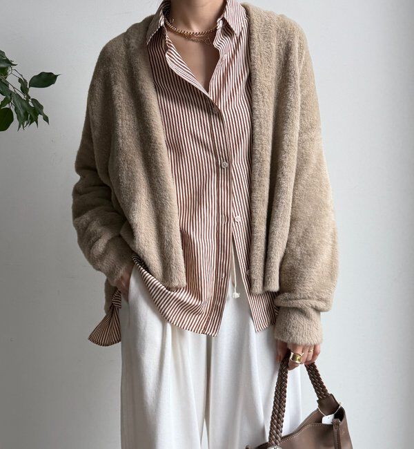  「フェザーヤーンカーディガン」|カーディガン|
