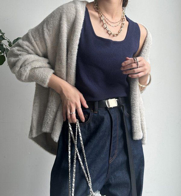  「フェザーヤーンカーディガン」|カーディガン|