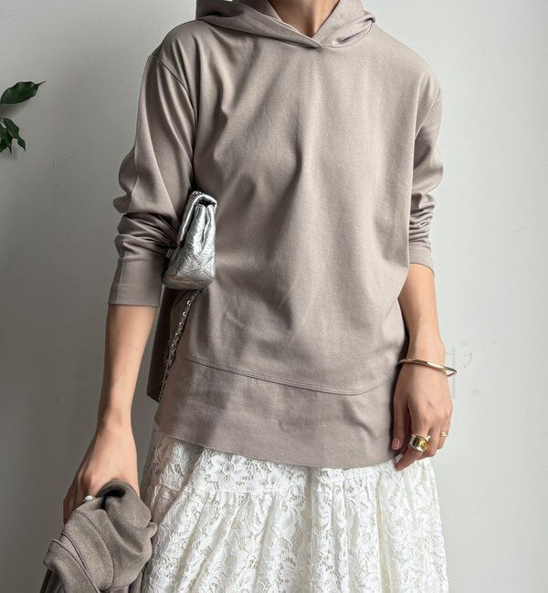  「裾切替フーディー」|Tシャツ・カットソー|