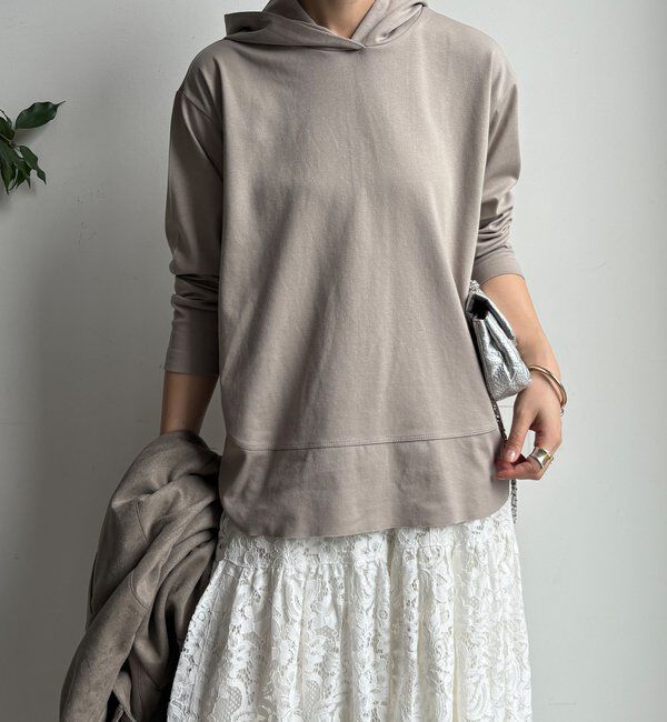  「裾切替フーディー」|Tシャツ・カットソー|