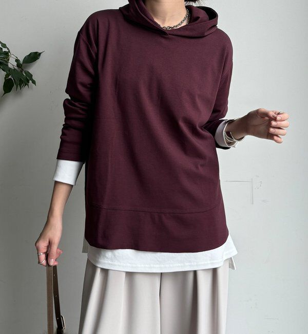  「裾切替フーディー」|Tシャツ・カットソー|