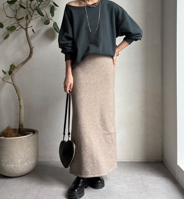  「【WEB限定】ニットタイトスカート」|スカート|