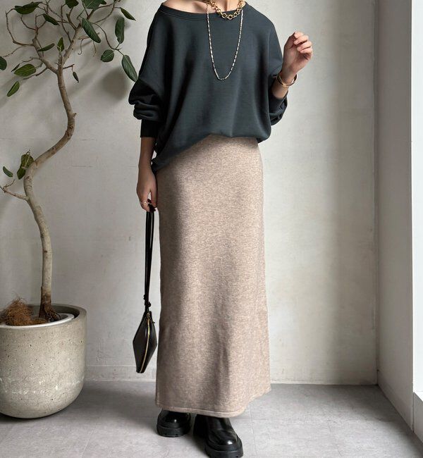  「【WEB限定】ニットタイトスカート」|スカート|