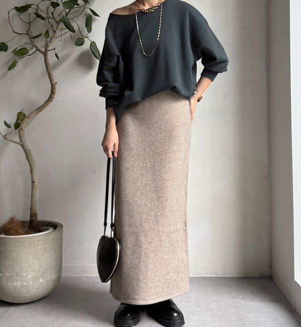  「【WEB限定】ニットタイトスカート」|スカート|