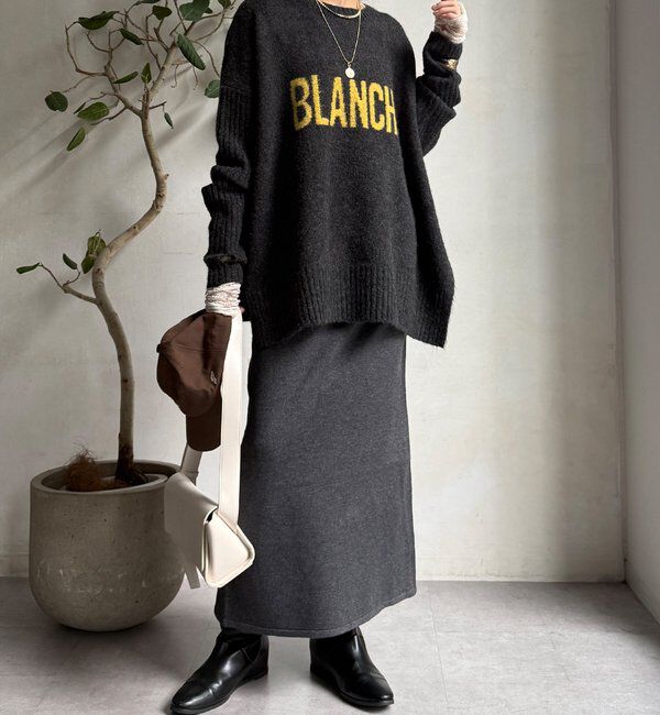  「【WEB限定】ニットタイトスカート」|スカート|