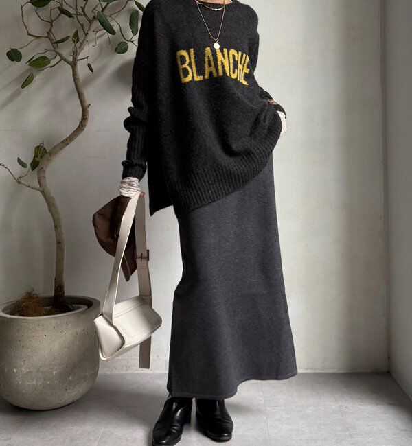  「【WEB限定】ニットタイトスカート」|スカート|