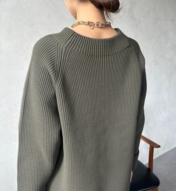  「【WEB限定】ジップニットワンピース」|ワンピース|