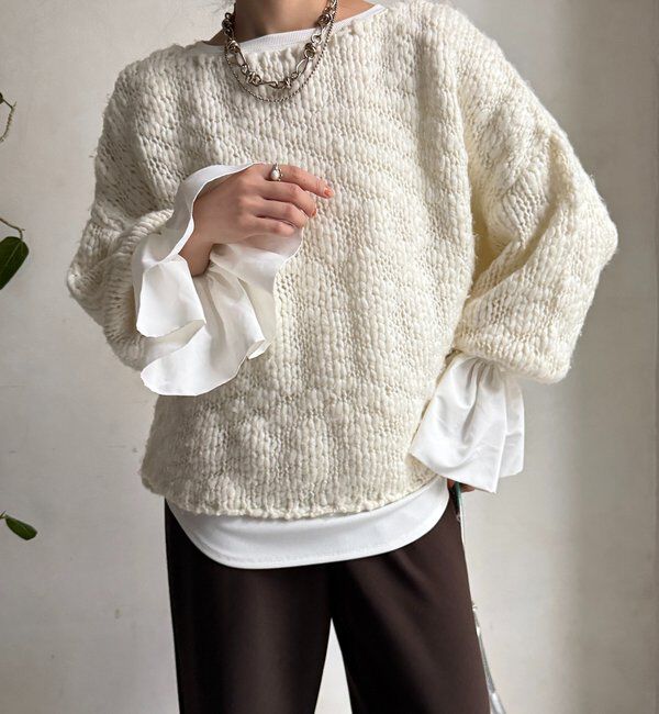  「バルーンカフリブトップス」|Tシャツ・カットソー|