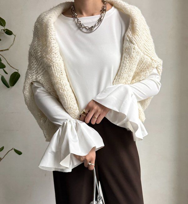  「バルーンカフリブトップス」|Tシャツ・カットソー|