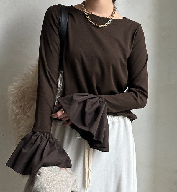  「バルーンカフリブトップス」|Tシャツ・カットソー|