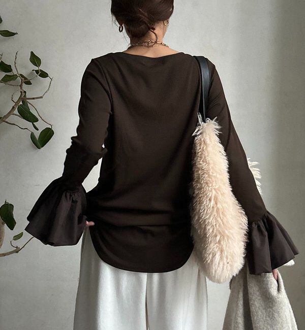  「バルーンカフリブトップス」|Tシャツ・カットソー|