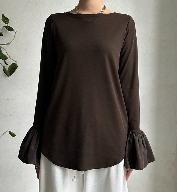  「バルーンカフリブトップス」|Tシャツ・カットソー|