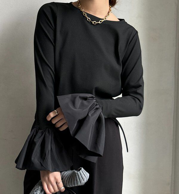  「バルーンカフリブトップス」|Tシャツ・カットソー|