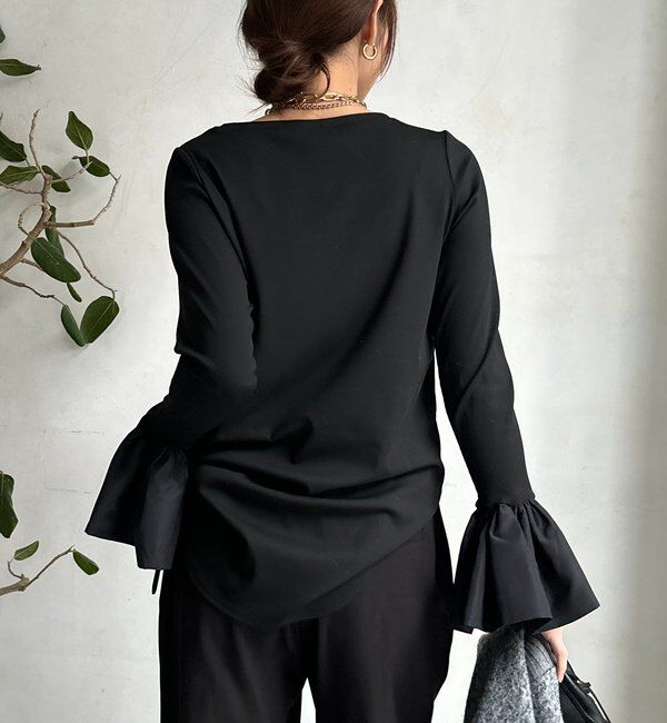  「バルーンカフリブトップス」|Tシャツ・カットソー|