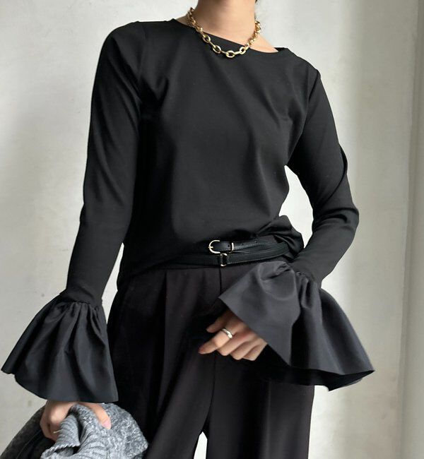  「バルーンカフリブトップス」|Tシャツ・カットソー|