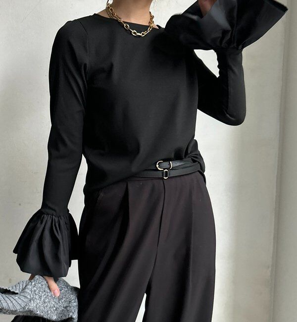  「バルーンカフリブトップス」|Tシャツ・カットソー|