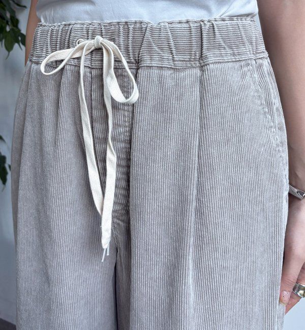  「コーデュロイワイドイージーパンツ」|チノ|