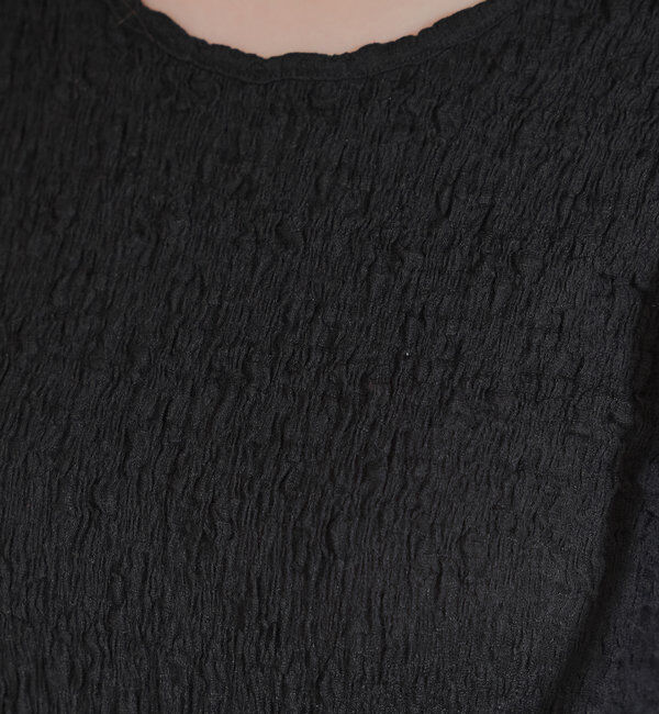  「【WEB限定】クラッシュジャガード半袖プルオーバー」|Tシャツ・カットソー|