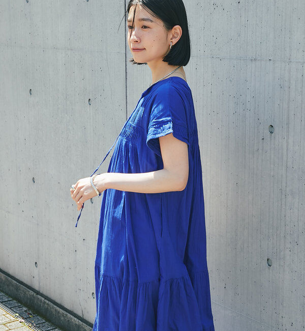  「《2WAY仕様》前後2WAYインド綿ピンタックワンピース」|その他|