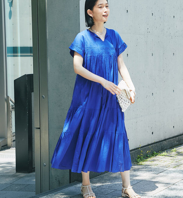  「《2WAY仕様》前後2WAYインド綿ピンタックワンピース」|その他|