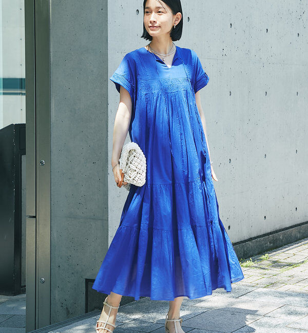 「《2WAY仕様》前後2WAYインド綿ピンタックワンピース」|その他|