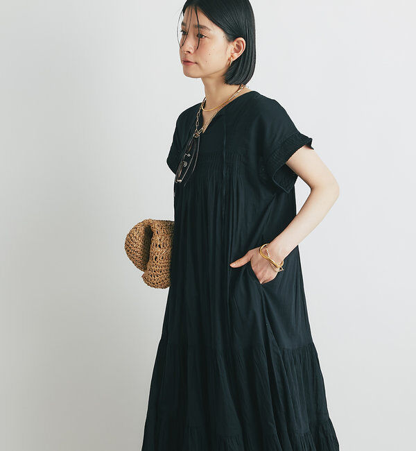  「《2WAY仕様》前後2WAYインド綿ピンタックワンピース」|その他|