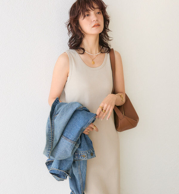  「【マイナス3kg/レビュー高評価☆】2WAYリブタンクワンピース」|ワンピース|