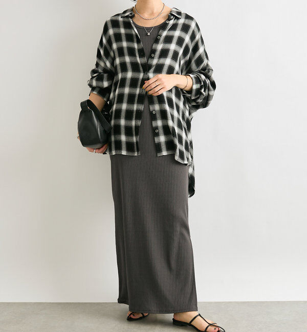  「【マイナス3kg/レビュー高評価☆】2WAYリブタンクワンピース」|ワンピース|