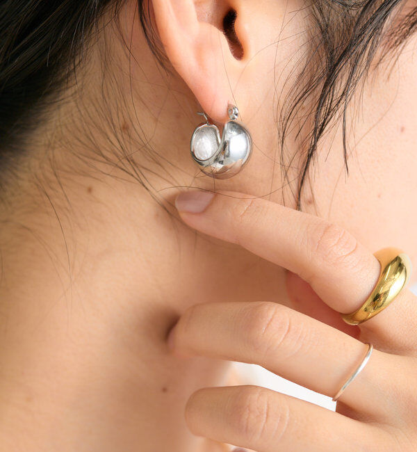  「【R.good(アールドットグッド)】ボリュームフープピアス」|ピアス|