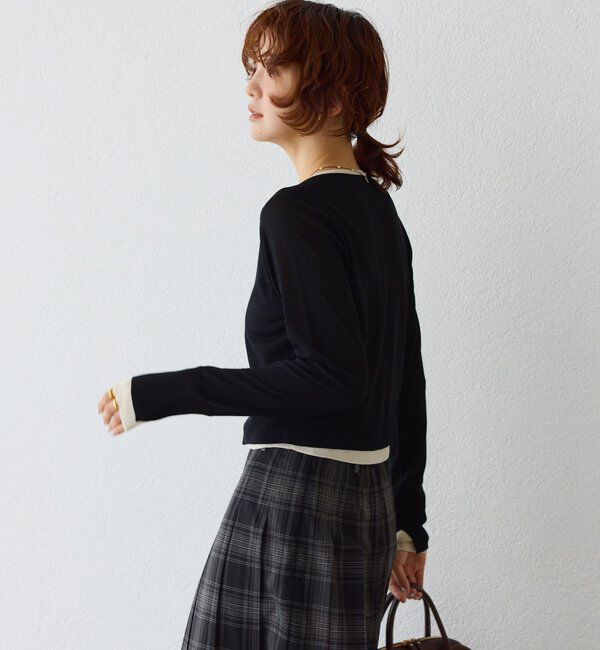  「【こなれ感抜群】フェイクレイヤードカーディガン」|カーディガン|